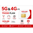 Golan Telecom Plan with 750GB
