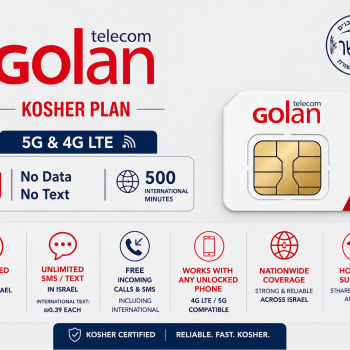 Golan Kosher SIM Card & eSIM